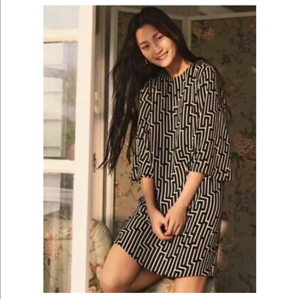GP & JBaker x H&M Black and Ivory Dress Size 6